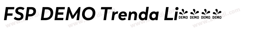 FSP DEMO Trenda Li字体转换 FSP DEMO Trenda Li字体转换